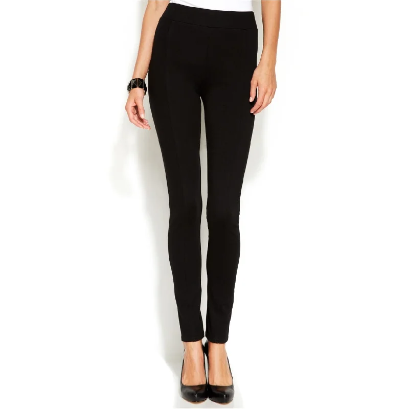 Literary Style I-N-C Womens Pull-On Slim-Leg Casual Leggings, Black, 0