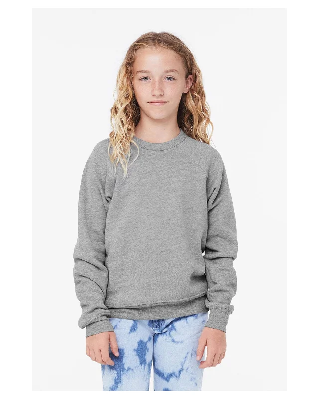 Simple research Bella+Canvas Youth Sponge Fleece Raglan Sweatshirt | Athletic Heather Simple research Bella+Canvas Youth Sponge Fleece Raglan Sweatshirt | Athletic Heather