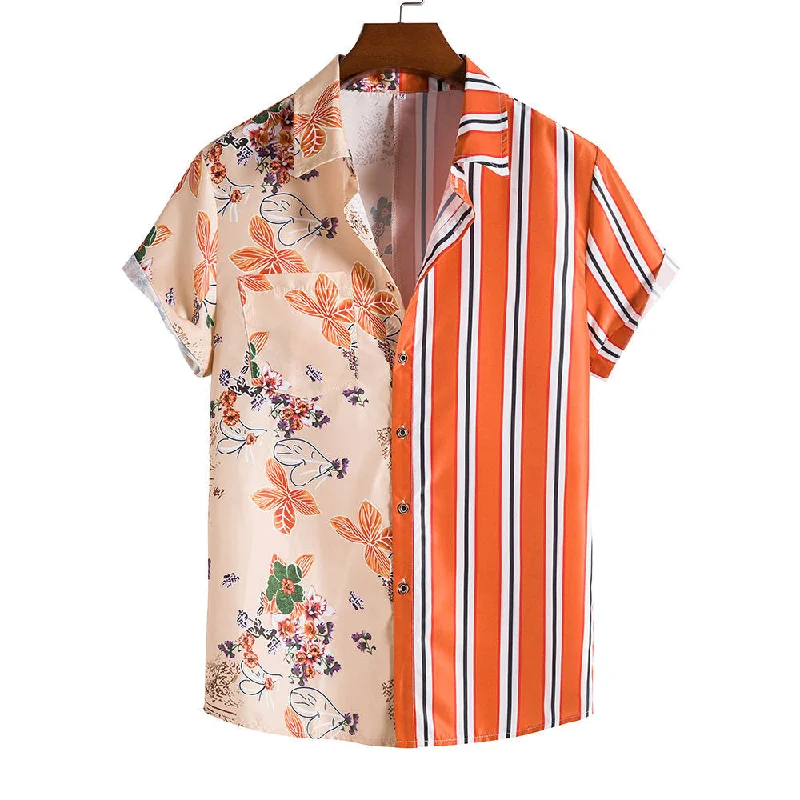 Sweet breath Summer Casual Button Men's T Shirts