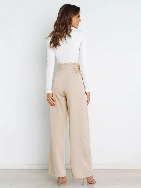 Street Style High Waist Wide Leg Women's Pants