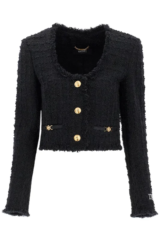 Classic Series Versace Women's Short Tweed Heritage Jacket
