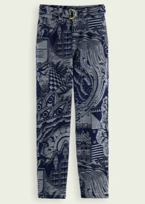 Hip-hop Style Scotch & soda high rise boyfriend denim chino