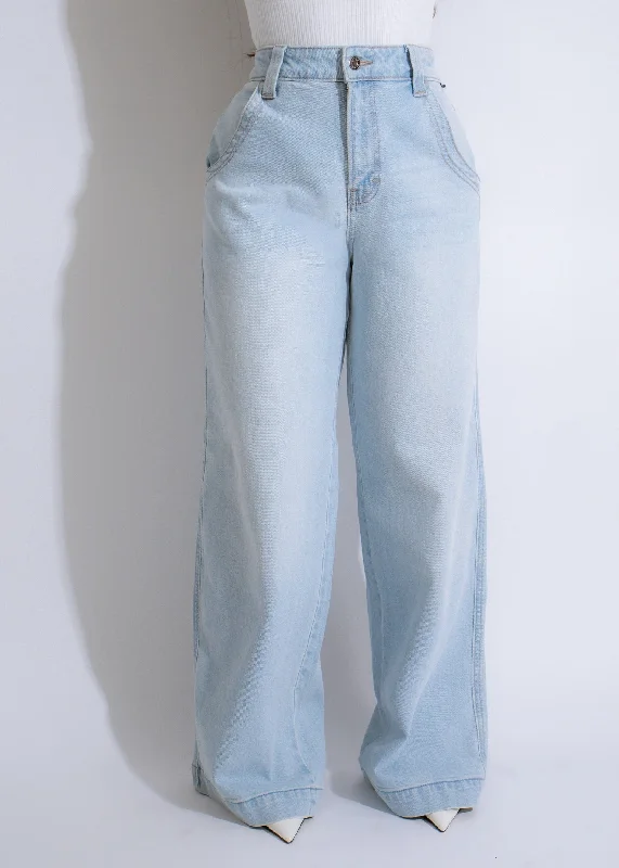 Retro Woolen Jacket Skyline Fade Cropped Jeans Light Denim