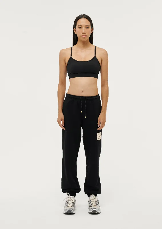Street Sports Style CUT SHOT TRACKPANT IN BLACK
