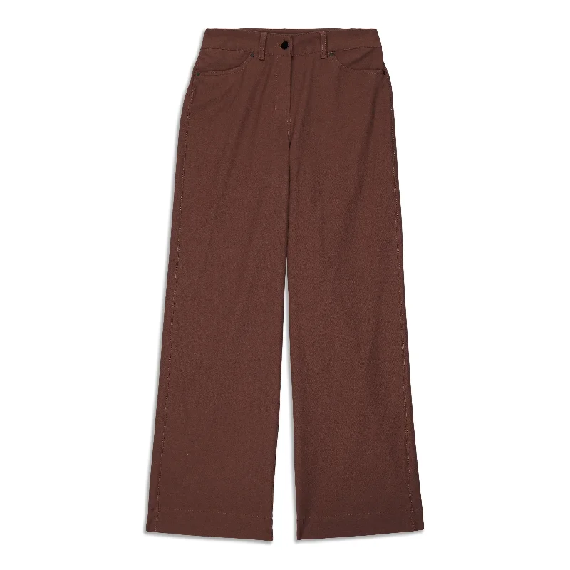 Trendy Traveler City Sleek 5 Pocket High-Rise Wide-Leg Pant Full Length - Resale