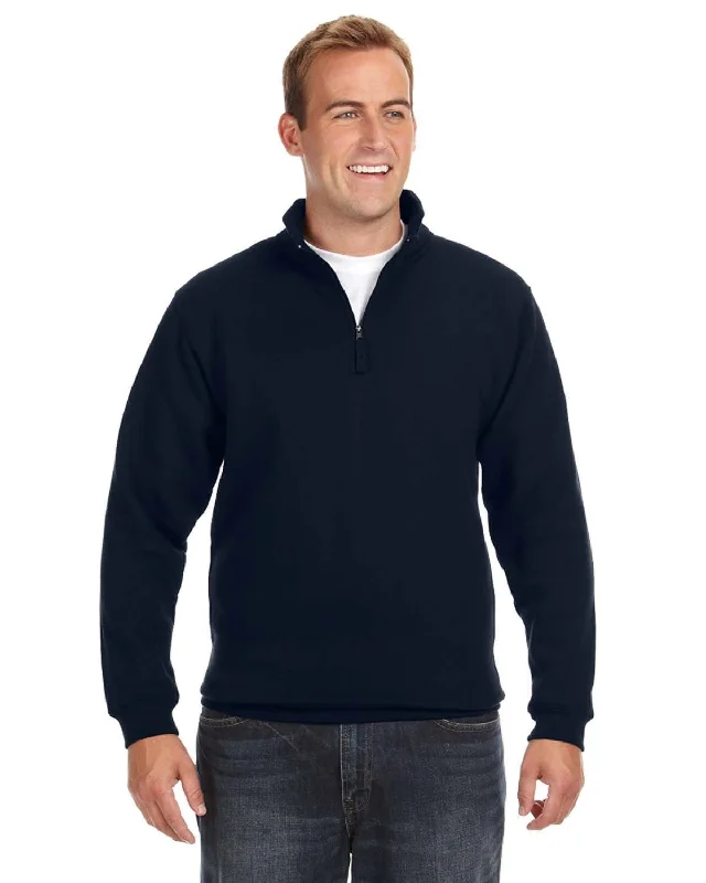 Literary Style J America Heavyweight Fleece Quarter-Zip | Navy