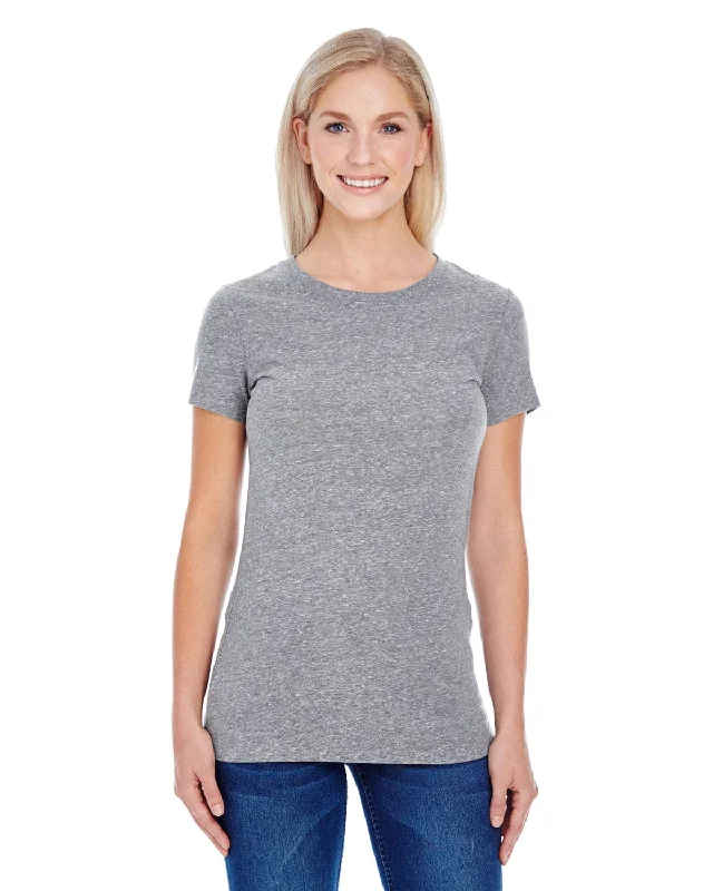 Fashionable and versatile Threadfast Apparel Ladies Triblend Short Sleeve Tee | Grey Triblend