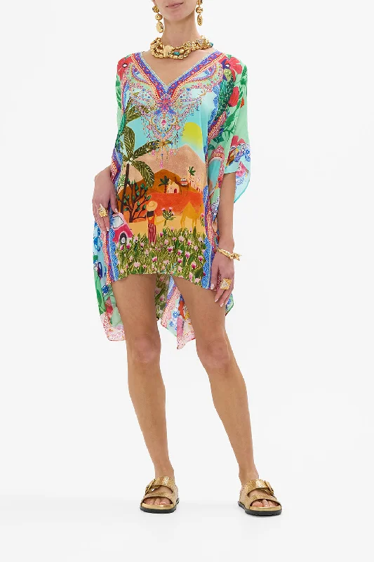 Street Graffiti Design RECTANGULAR V NECK KAFTAN QUEENS OF CREATION