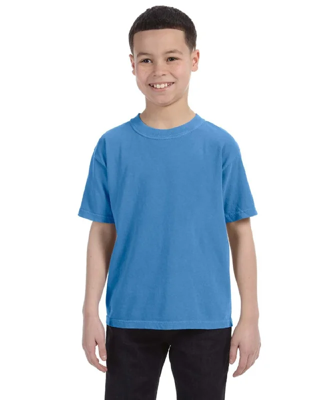 Sports suit style Comfort Colors Youth Garment-Dyed T-Shirt | Royal Caribe