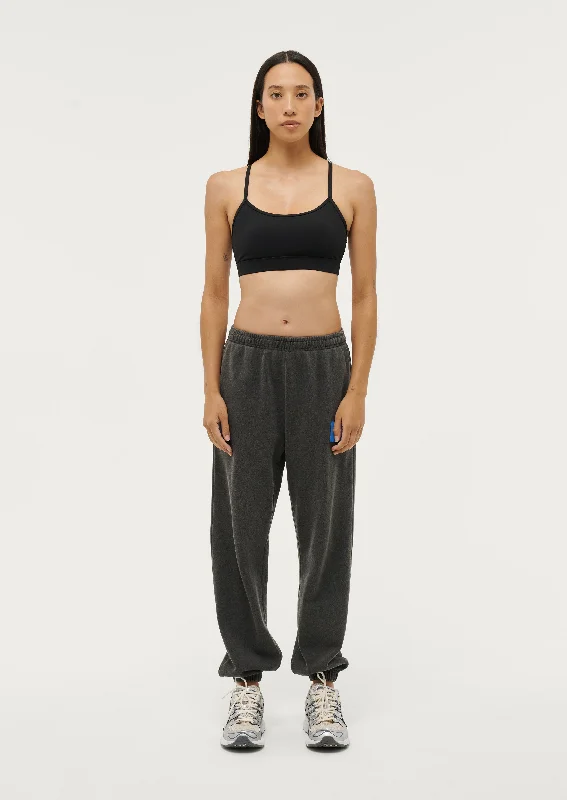 Sports Comfort Style TRIFECTA TRACKPANT IN WASHED BLACK