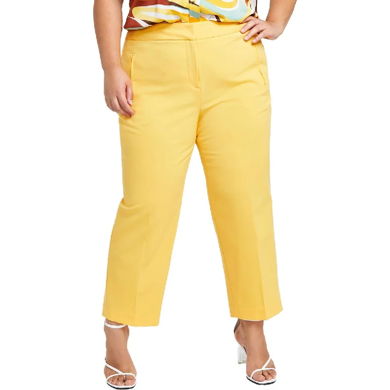 Noble Temperament Bar III Womens Plus Bi-r  Straight Leg Pants