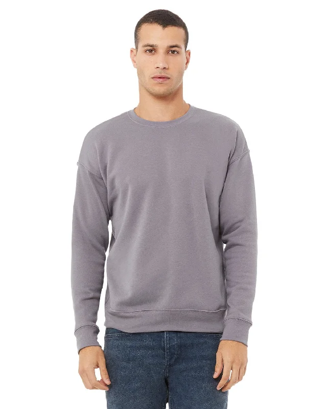Fun and cute Bella+Canvas Unisex Drop Shoulder Fleece Crewneck Sweatshirt | Storm