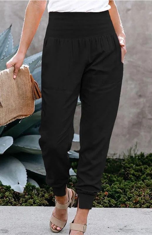 Sports Jumpsuit High Waist Band Women's Pants