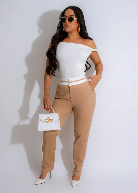 Low-key Luxury Midnight Stride Pants Nude