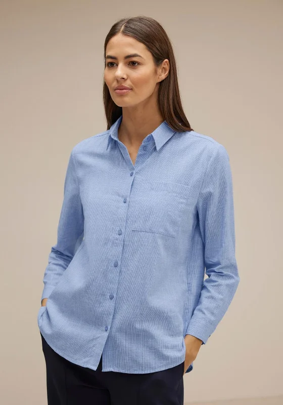 Elegant Style Street One Chambray Shirt, Original Blue