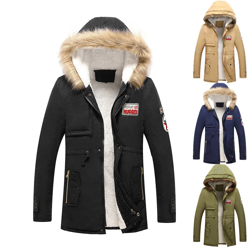 Warm and substantial Winter Cotton Hoodies Coats for Men