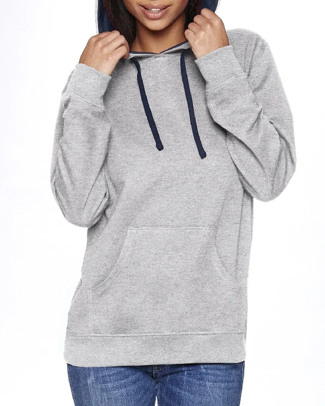 High-end atmosphere Next Level Unisex French Terry Pullover Hoodie | Hthr Gr/mid Ny