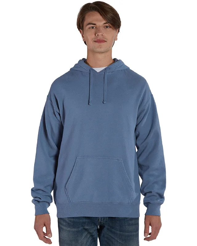 Sports Fitness Style ComfortWash by Hanes Pullover Hooded Sweatshirt | Saltwater