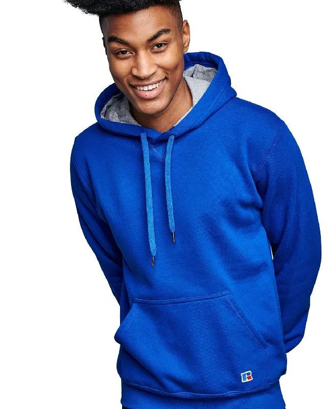 Warm and substantial Russell Athletic Unisex Cotton Classic Hooded Sweatshirt | Royal