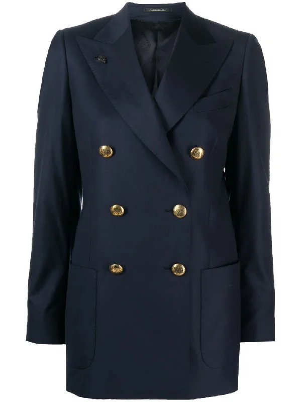 Single-shoulder Neck Design Gabriele Pasini Women's Jackets blue