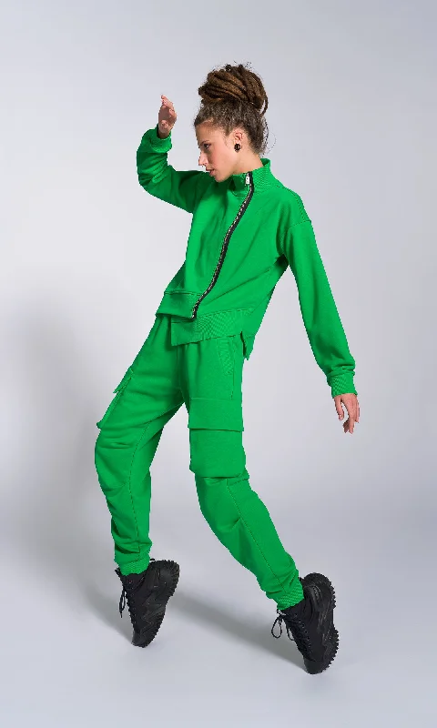 Alice style Cuffed Joggers with Gathered Seams