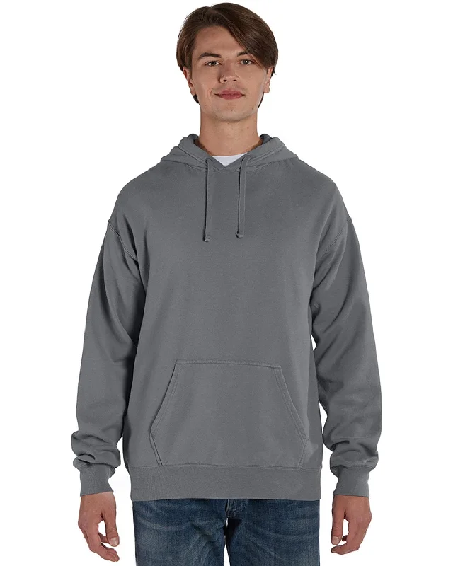 Printed pattern ComfortWash by Hanes Pullover Hooded Sweatshirt | Concrete