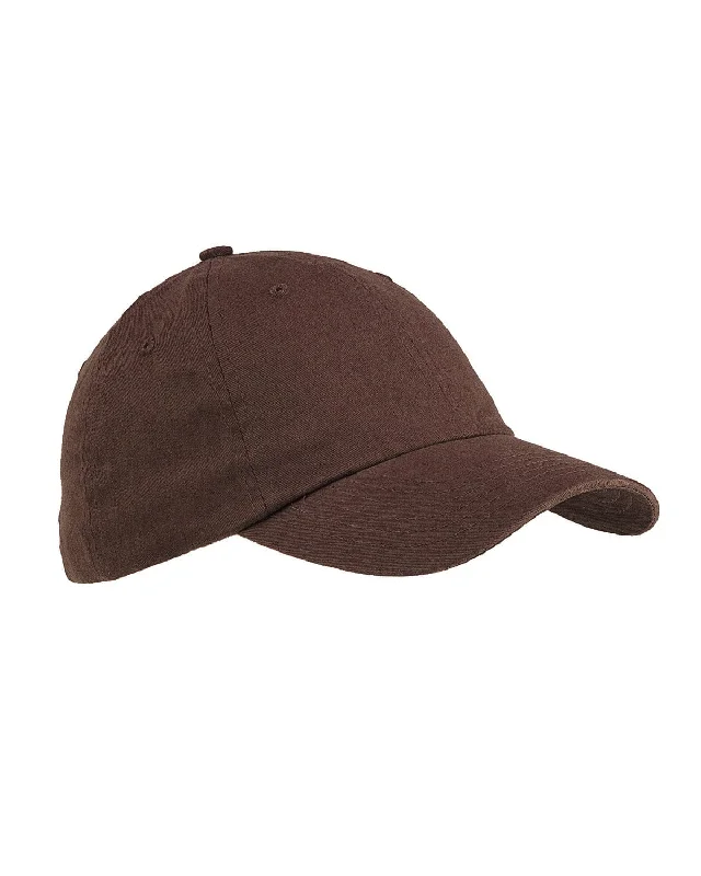 Retro Design Big Accessories Brushed Cotton Twill Cap | Coffee