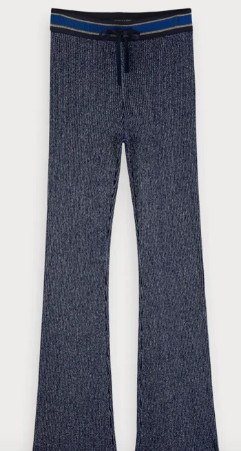 Design sense Scotch & Soda lurex knitted flare pants