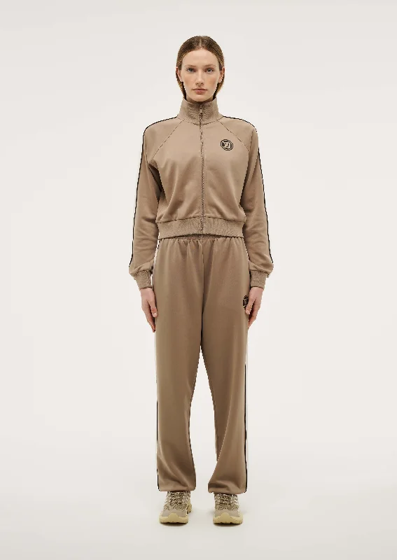 Black And White Style HOME GROUND TRACKPANT IN TAUPE