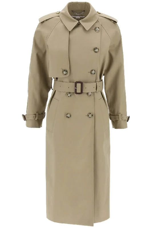 British casual Stella Mccartney Women's Sustainable Cotton Double-Breasted Trench