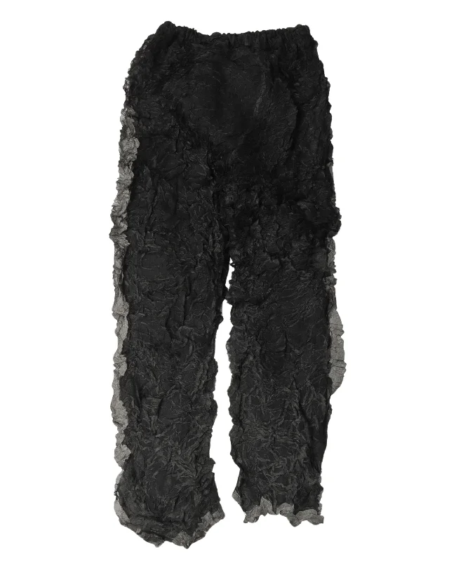 Slim Fit Crinkle Pants