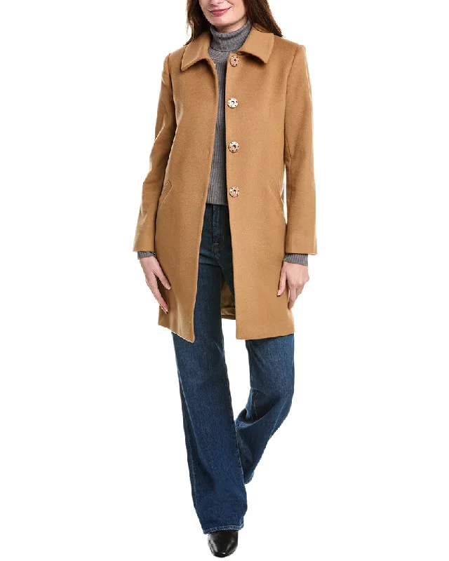 Party Wear sofiacashmere Modern Luxe Wool & Cashmere-Blend Coat
