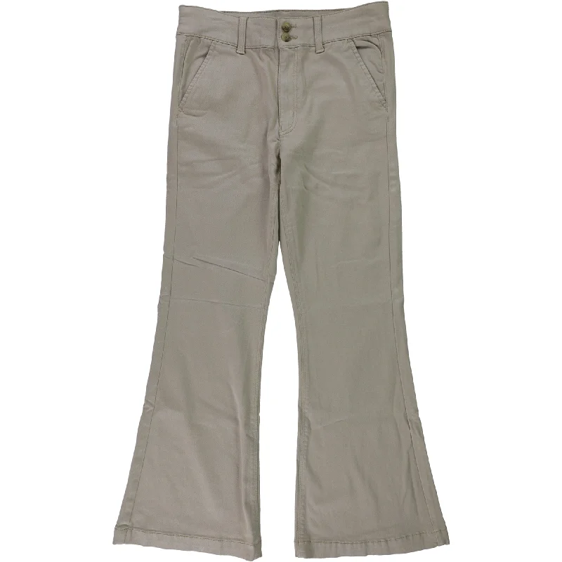 High-end atmosphere American Eagle Womens Solid Casual Trouser Pants, Beige, 6 Regular
