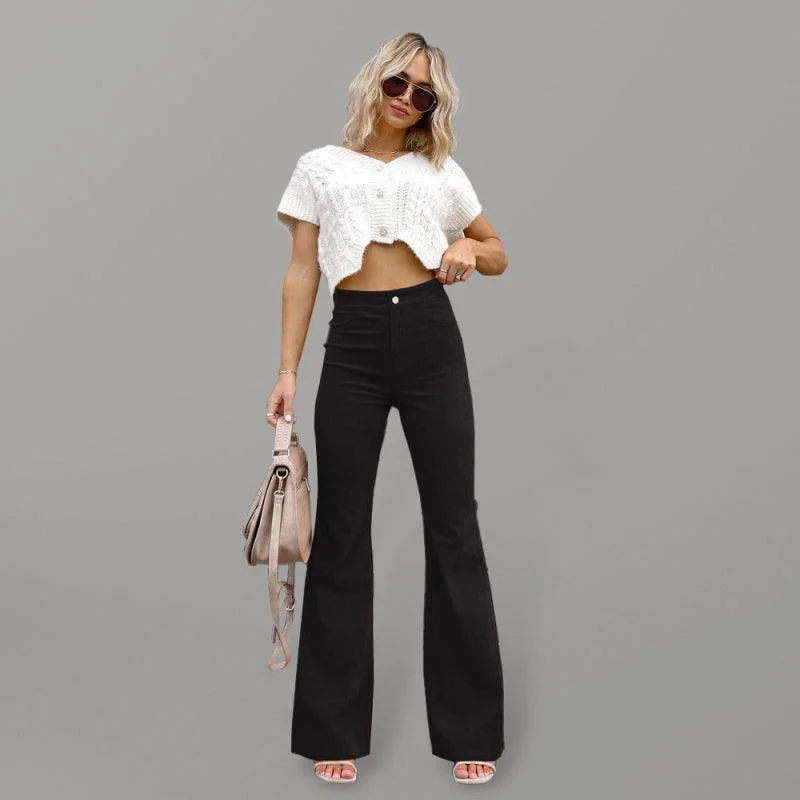 Classic Series Wide Leg Flared Corduroy Women's Pants