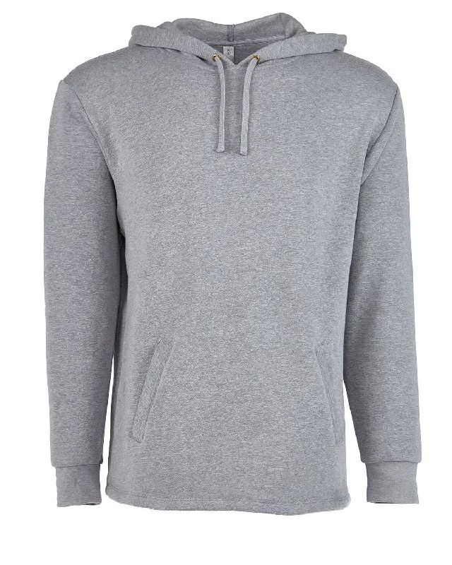 Retro Woolen Jacket Next Level Unisex PCH Pullover Hoodie | Heather Gray