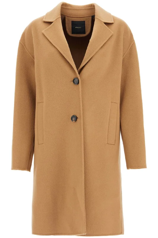 Printed pattern Pinko Women's Double Wool Coat With Screwdriver Design