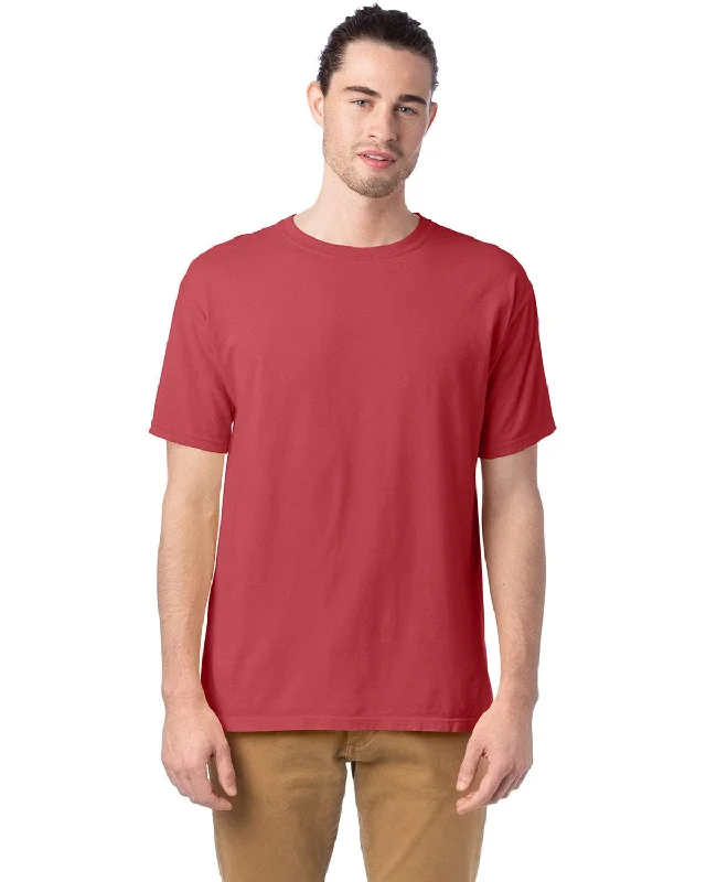 Street Style ComfortWash by Hanes 100% Ringspun Cotton T-Shirt | Crimson Fall