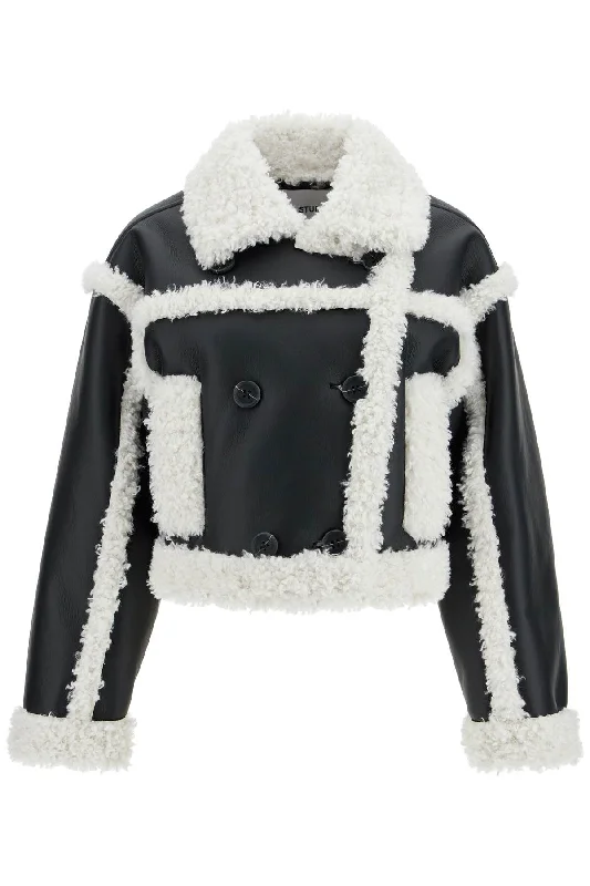 Sports Zipper Style Stand Studio Women's 'Cropped Faux Leather Jacket Kristy