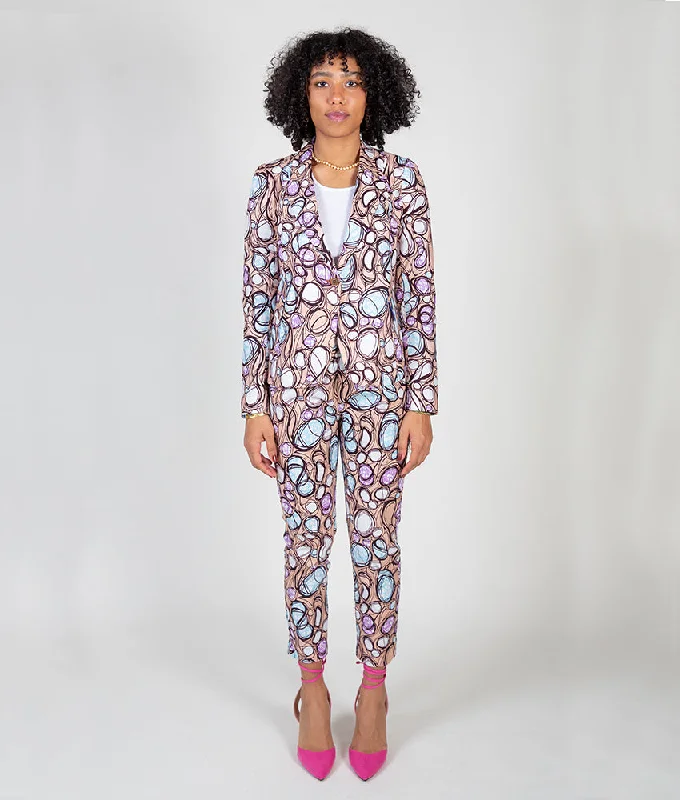 Cool Style Blaze & Slim Jenny Suit in Mauve Bubbles
