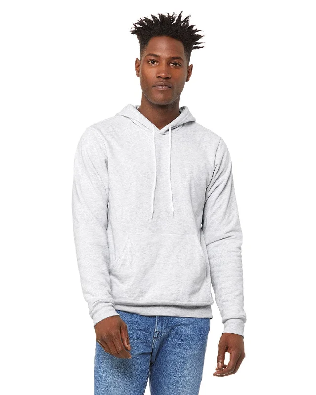 Simple research Bella+Canvas Unisex Sponge Fleece Pullover Hoodie | Ash