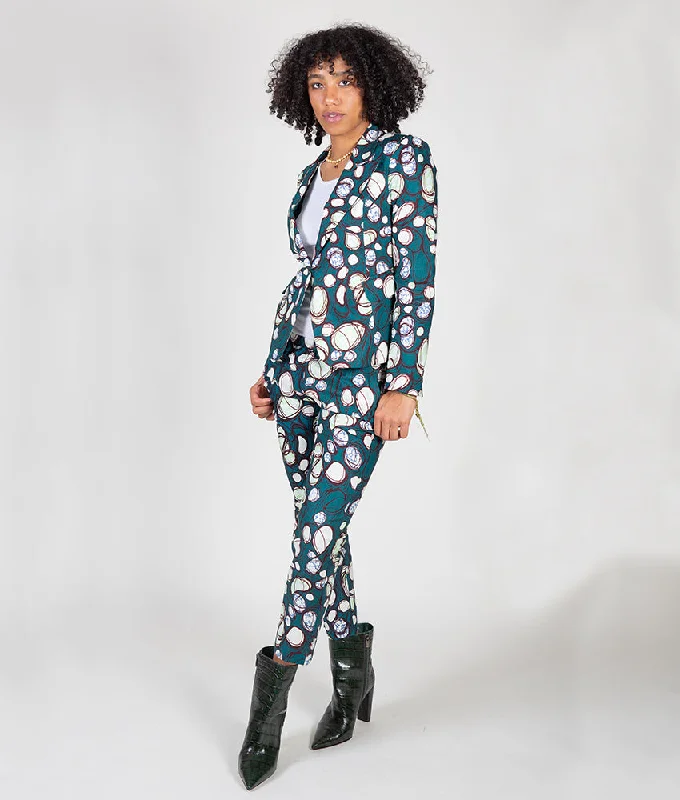 Street Personality Style Blaze & Slim Jenny Suit in Hunter Bubbles