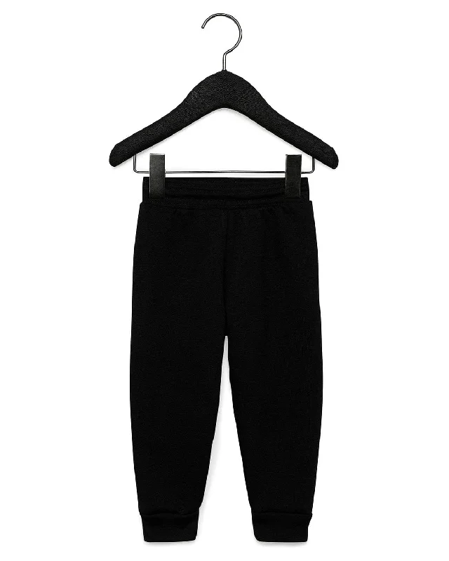 Sports outdoor style Bella+Canvas Toddler Jogger Sweatpant | Black