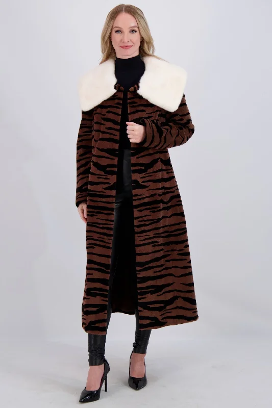 Mid-length Style SHEARED MINK SHORT COAT