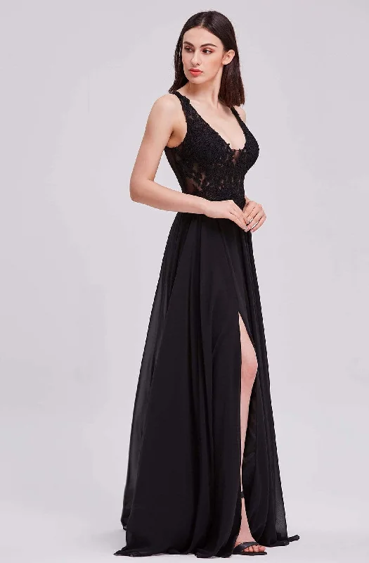 Single-shoulder Neck Design J'Adore Dresses - J16048 Embellished Scoop A-line Dress Single-shoulder Neck Design J'Adore Dresses - J16048 Embellished Scoop A-line Dress