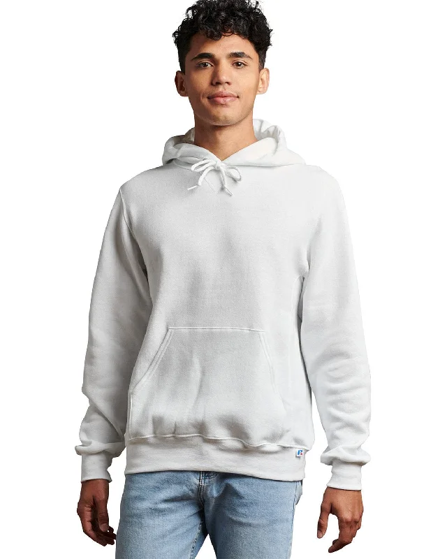 Printed pattern Russell Athletic Unisex Dri-Power Hooded Sweatshirt | White