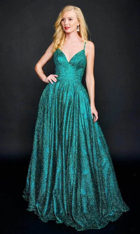 Simple research Nina Canacci - 9138 Spaghetti Strap A-Line Gown
