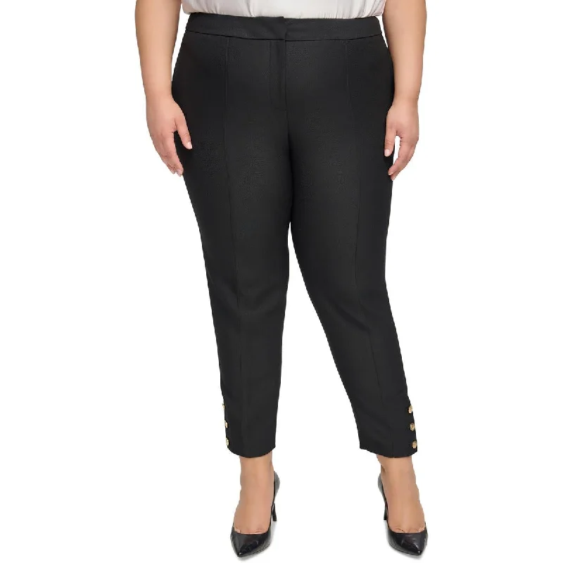 Advanced Customization Calvin Klein Womens Plus Mid Rise  Ankle Pants