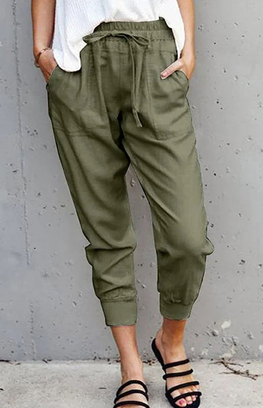 Free and comfortable Casual Ankle Banded Women's Pants