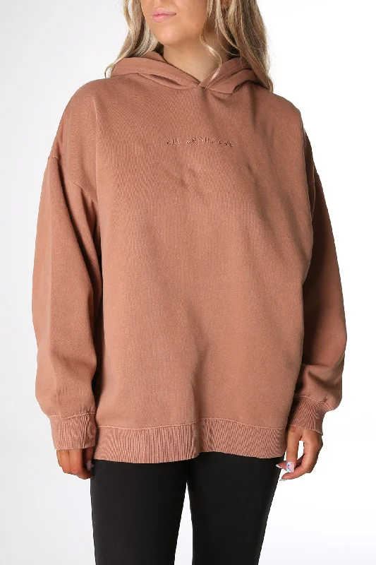 Sports litigation style AAE Washed Hoody Tan