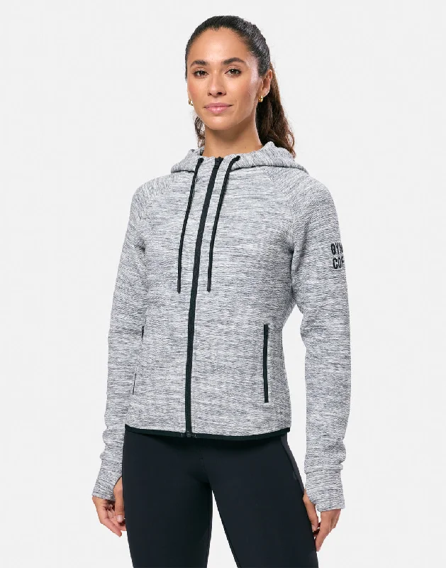 Sports Express Grey Fleck Zip Hoodie